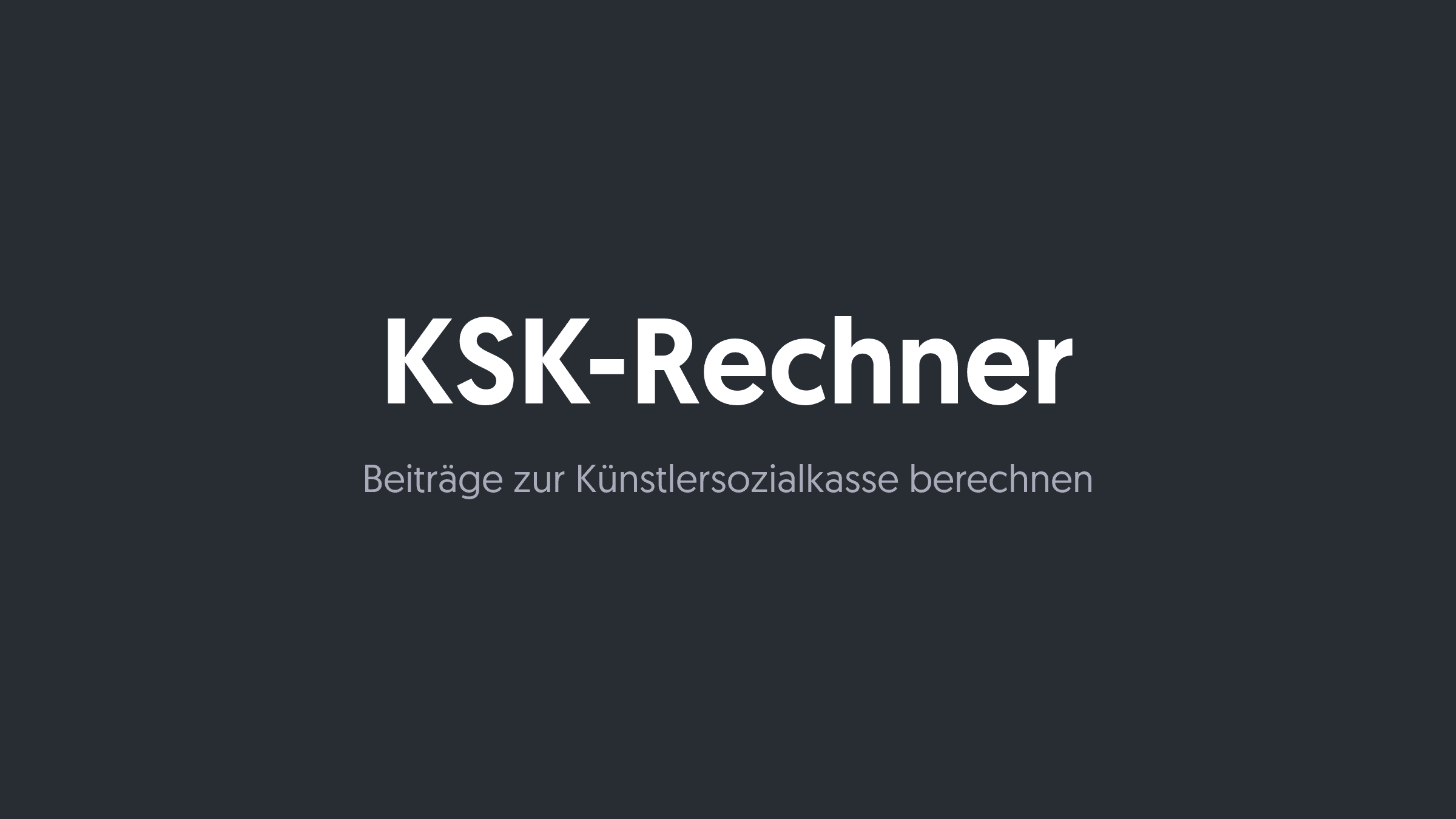 Image that representing KSK-Rechner