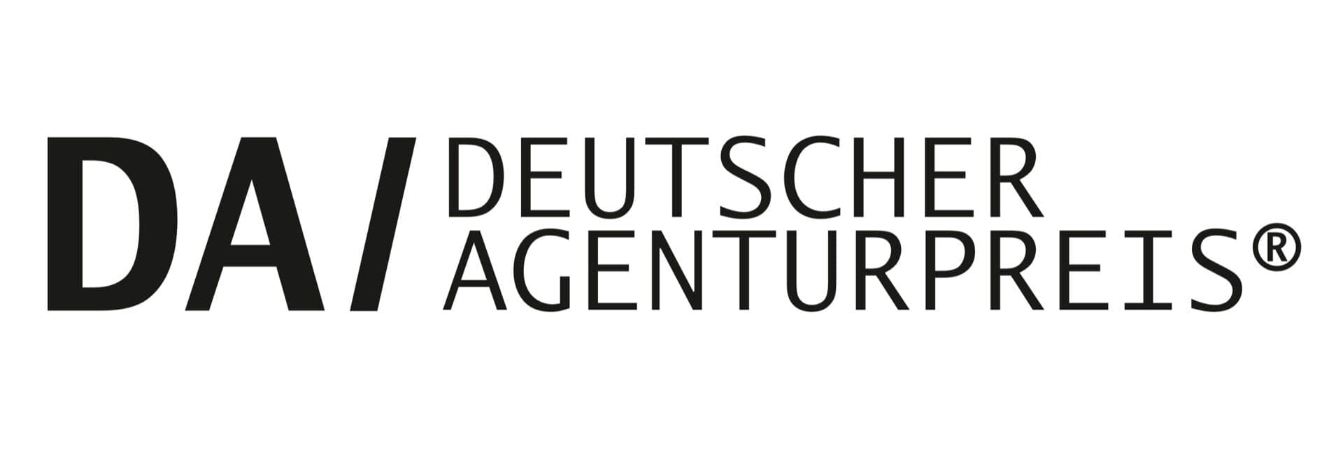Deutscher Agenturpreis black logo on the white background